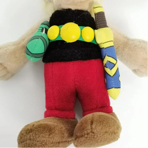 Asterix Doll Gaul Cartoon Stuffed  11 in Plush Germany 1994 Vintage 90s - Picture 6 of 9